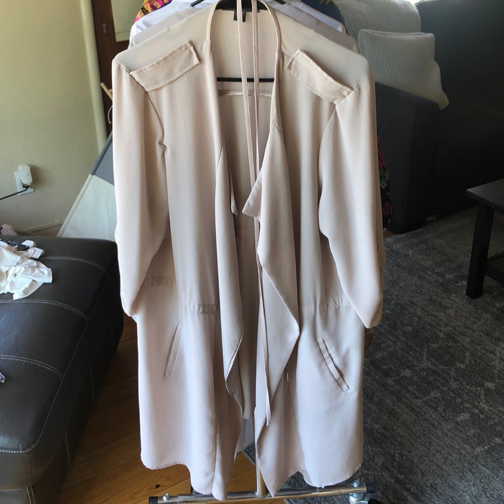 Cream Primark Duster Jacket/overcoat